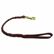 Braided Leather Snap Lead